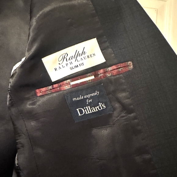 Ralph Lauren Suit Slim Fit ENTIRE SUIT 40 L (Jacket) W 33 Dillard's NWT - Picture 6 of 13